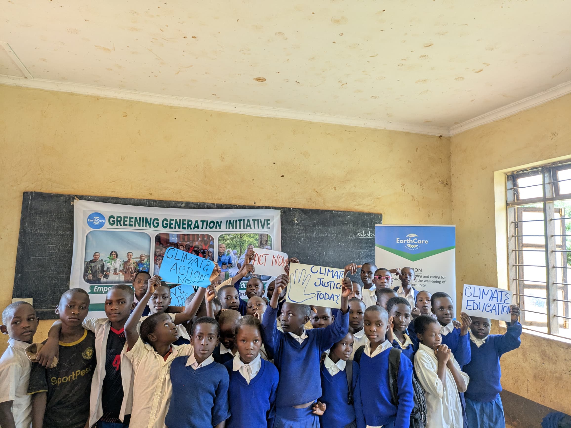 Students in classroom climate education session